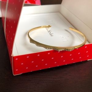 Pave chevron gold cuff